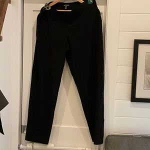 Eileen Fisher RN78121 Black pull on dress slacks size XL